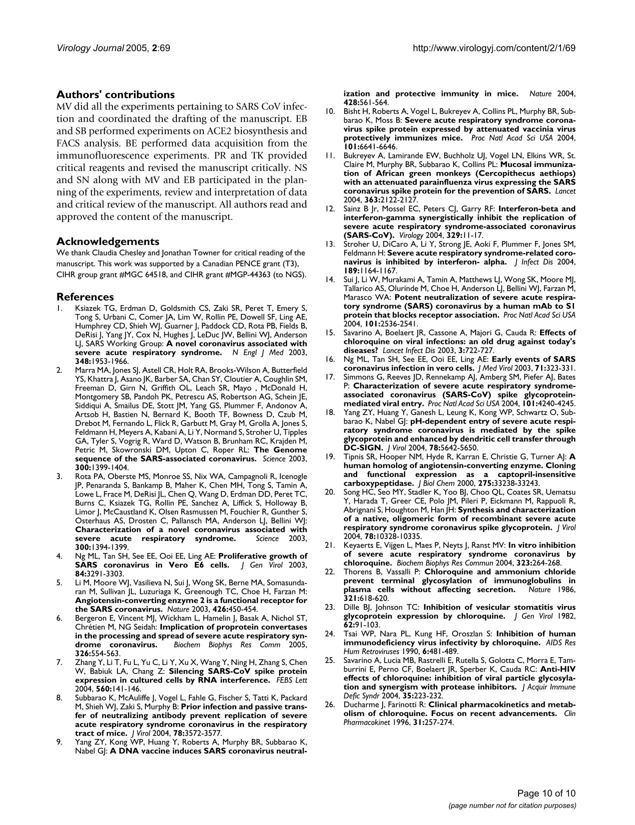 Chloroquine study pages