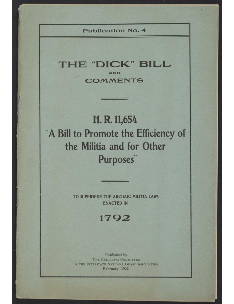 Dick Act 1902 pages