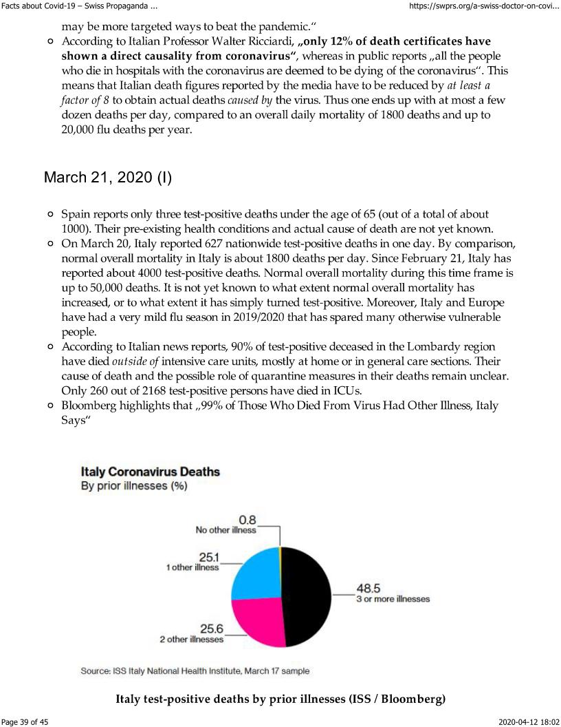 Swiss report pages